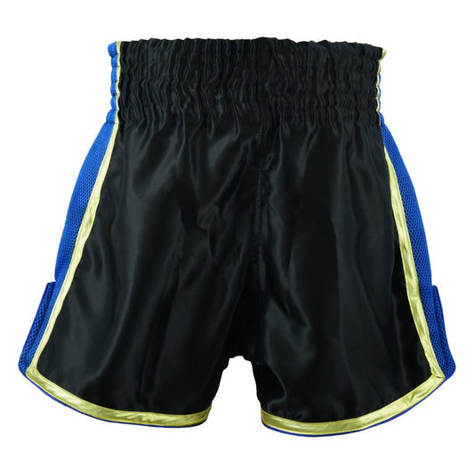 Muay Thai Competition Playwell Fight shorts - Black/Blue