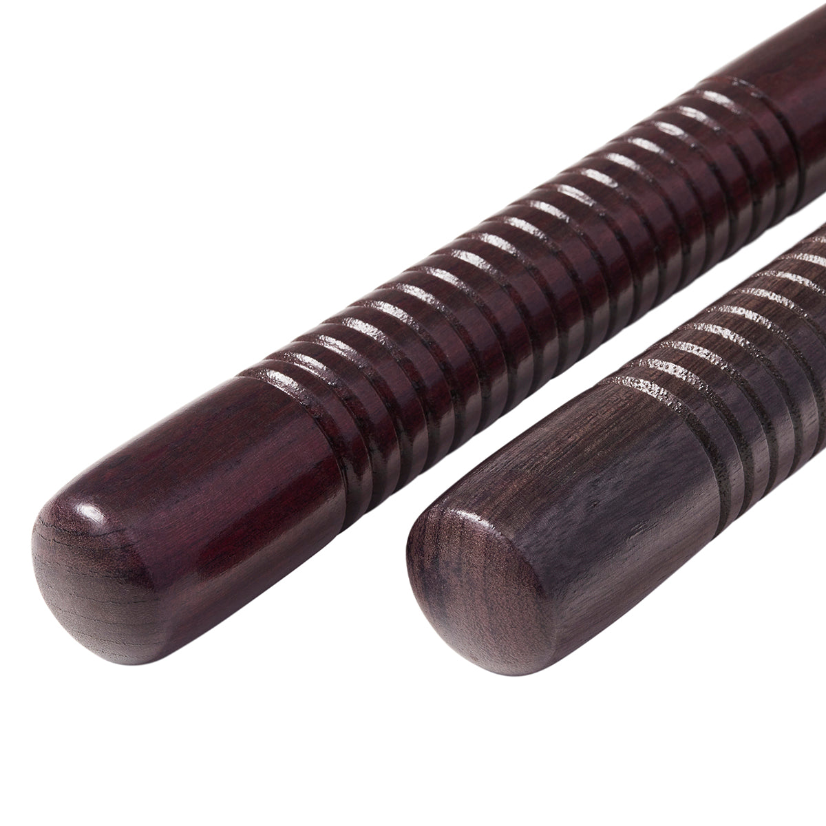 Deluxe Purple Heart Wooden Nunchucks With Cord