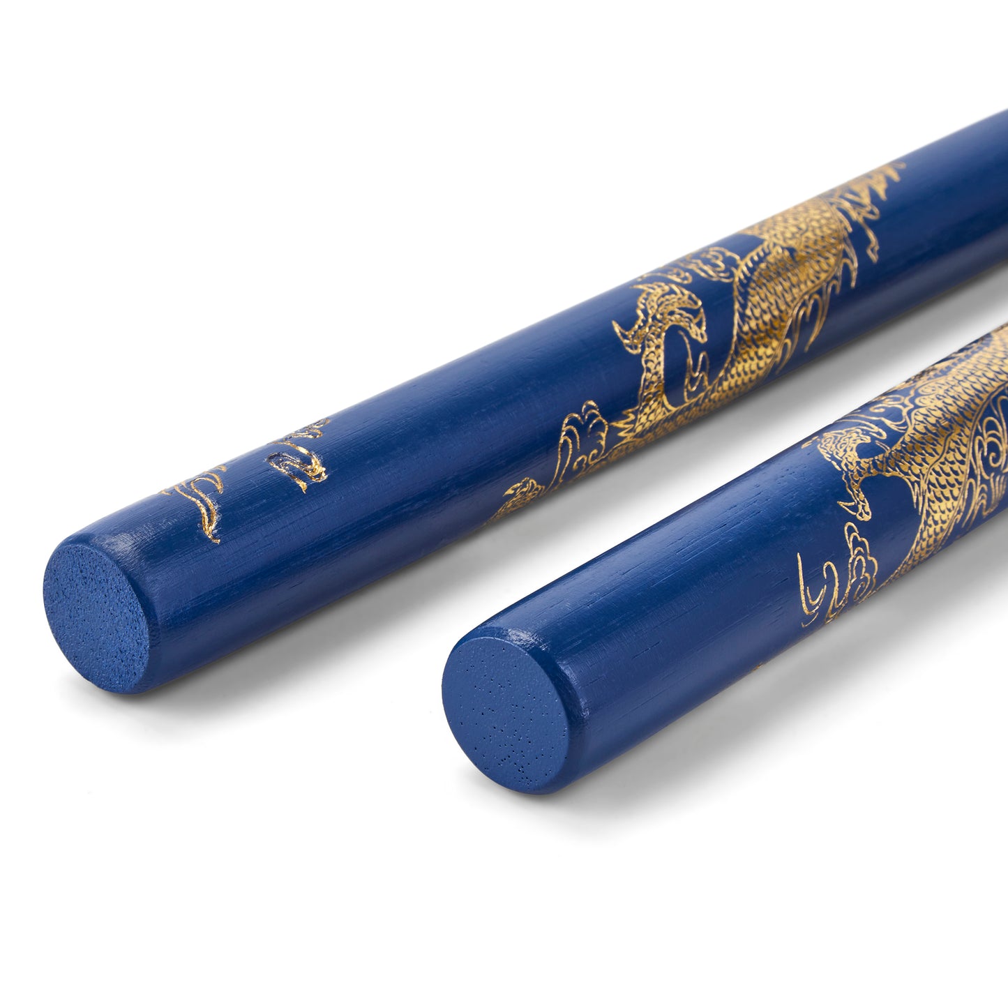 Rattan Wooden Blue Dragon Nunchucks Chain - 12"