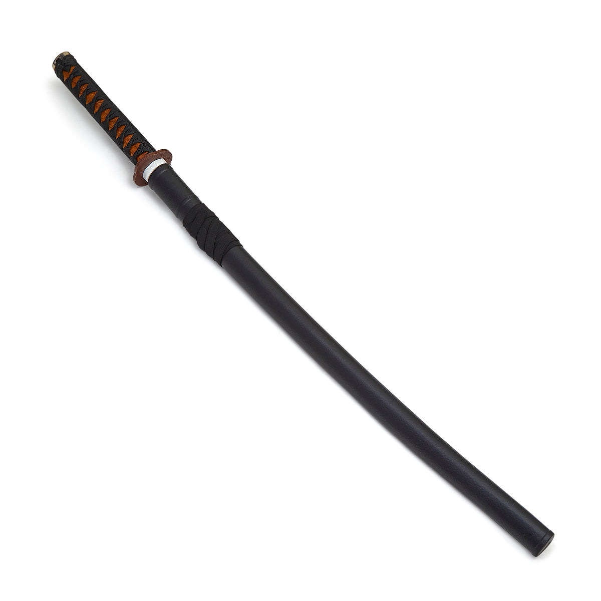 Wooden Roped Bokken With Plastic Scabbard - Red Oak Wood - PRE O