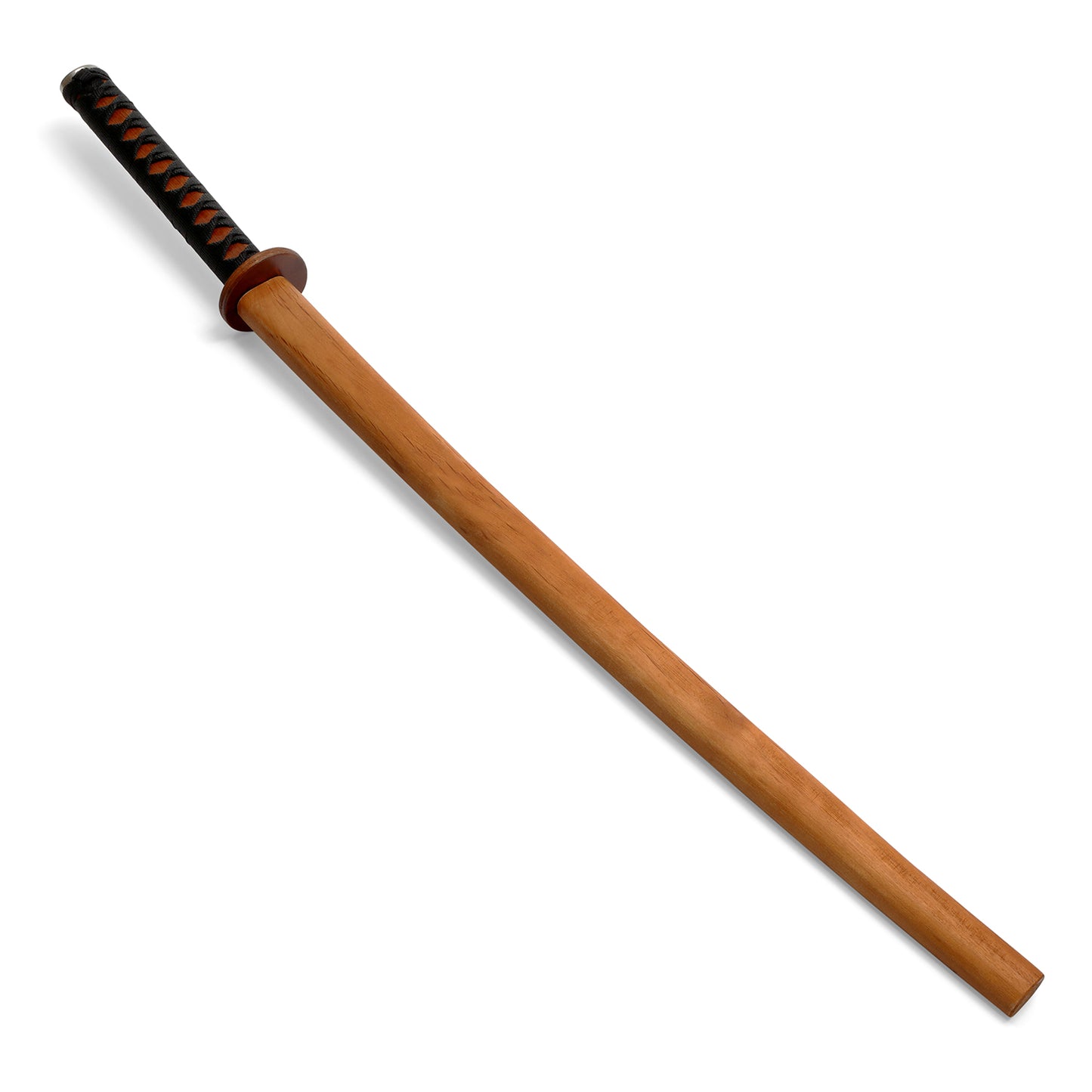 Wooden Roped Bokken With Scabbard - Red Oak