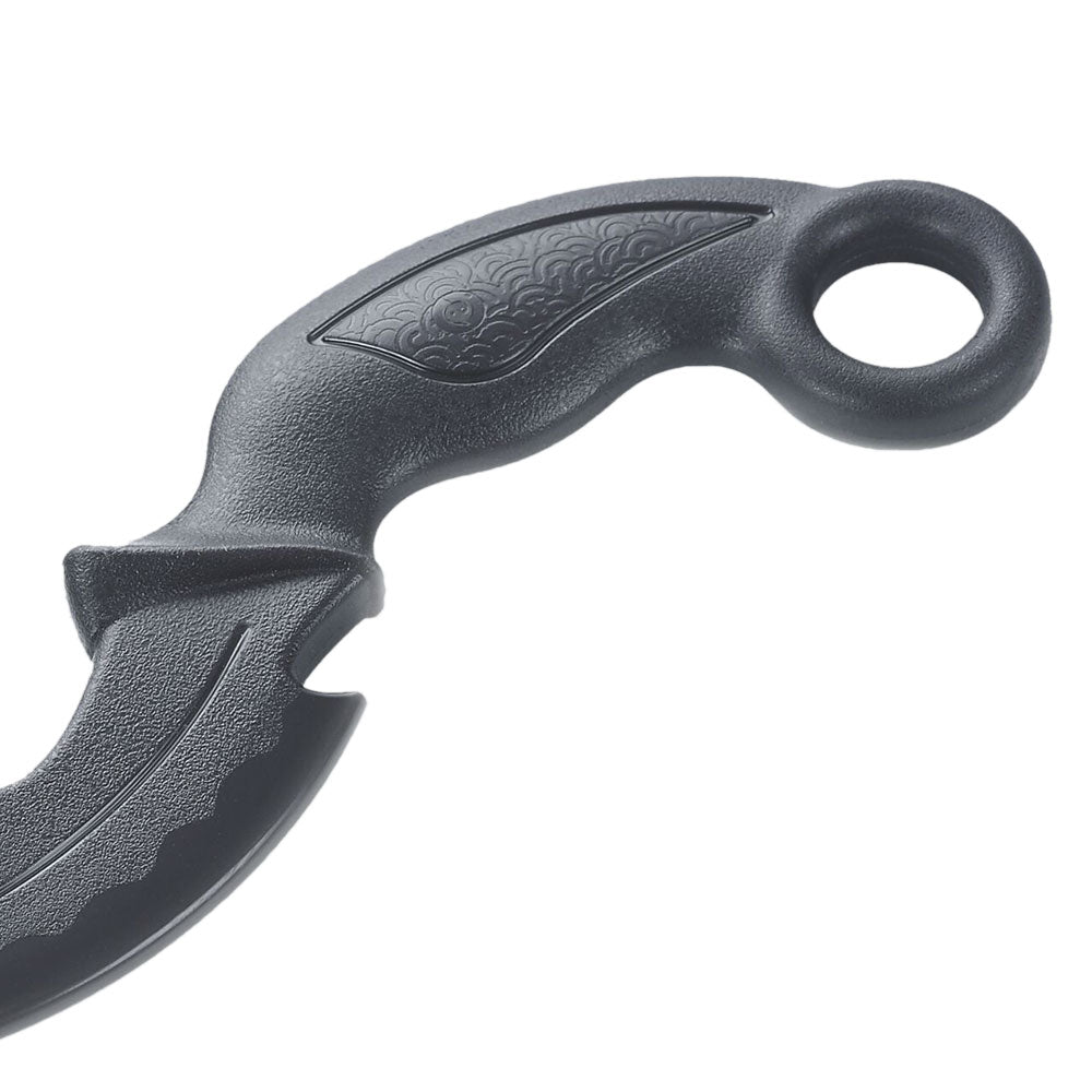 Black Polypropylene "Rhinoceros Horn" Training Knife