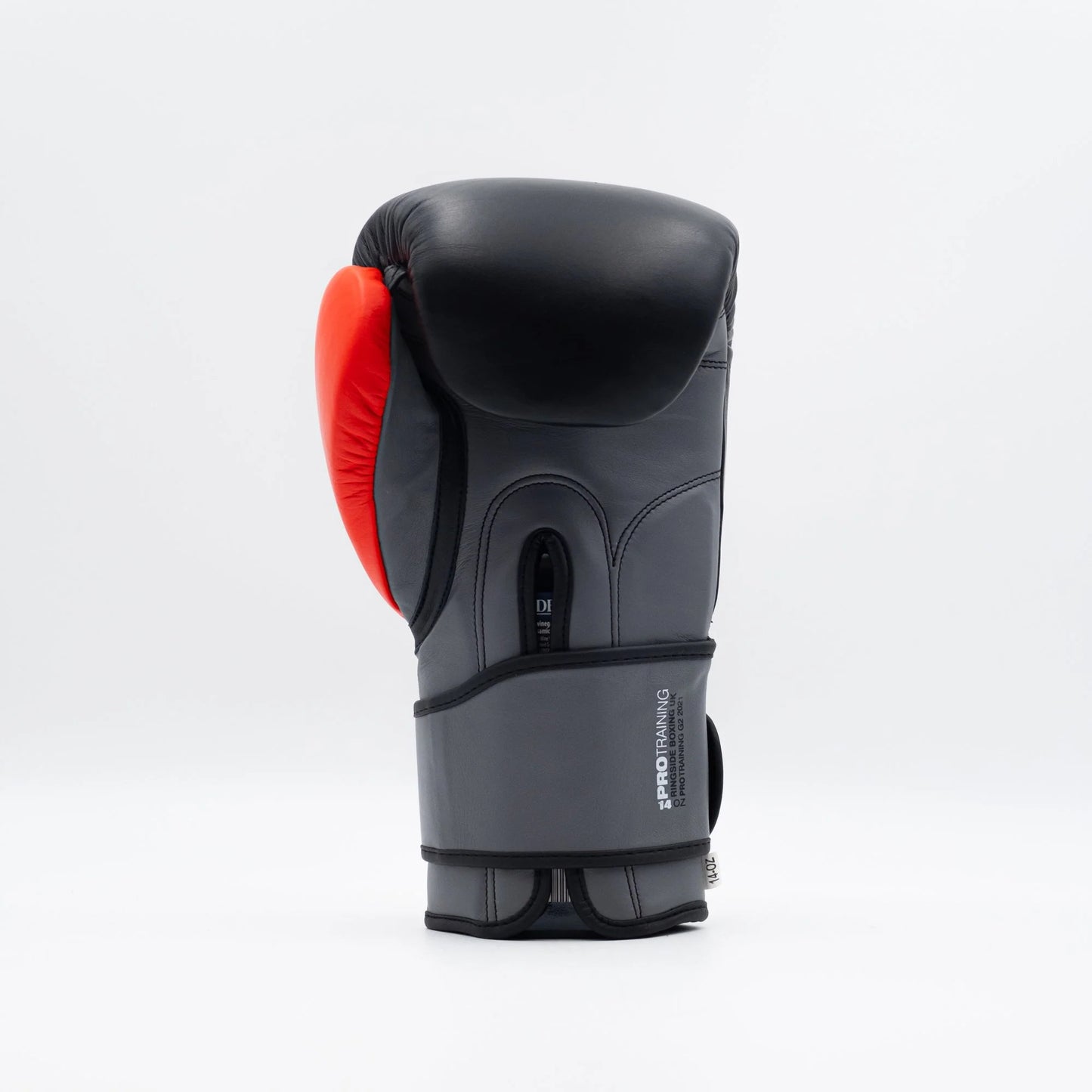 Ringside Pro Training G2 Strap Leather Boxing Gloves - Black/Red