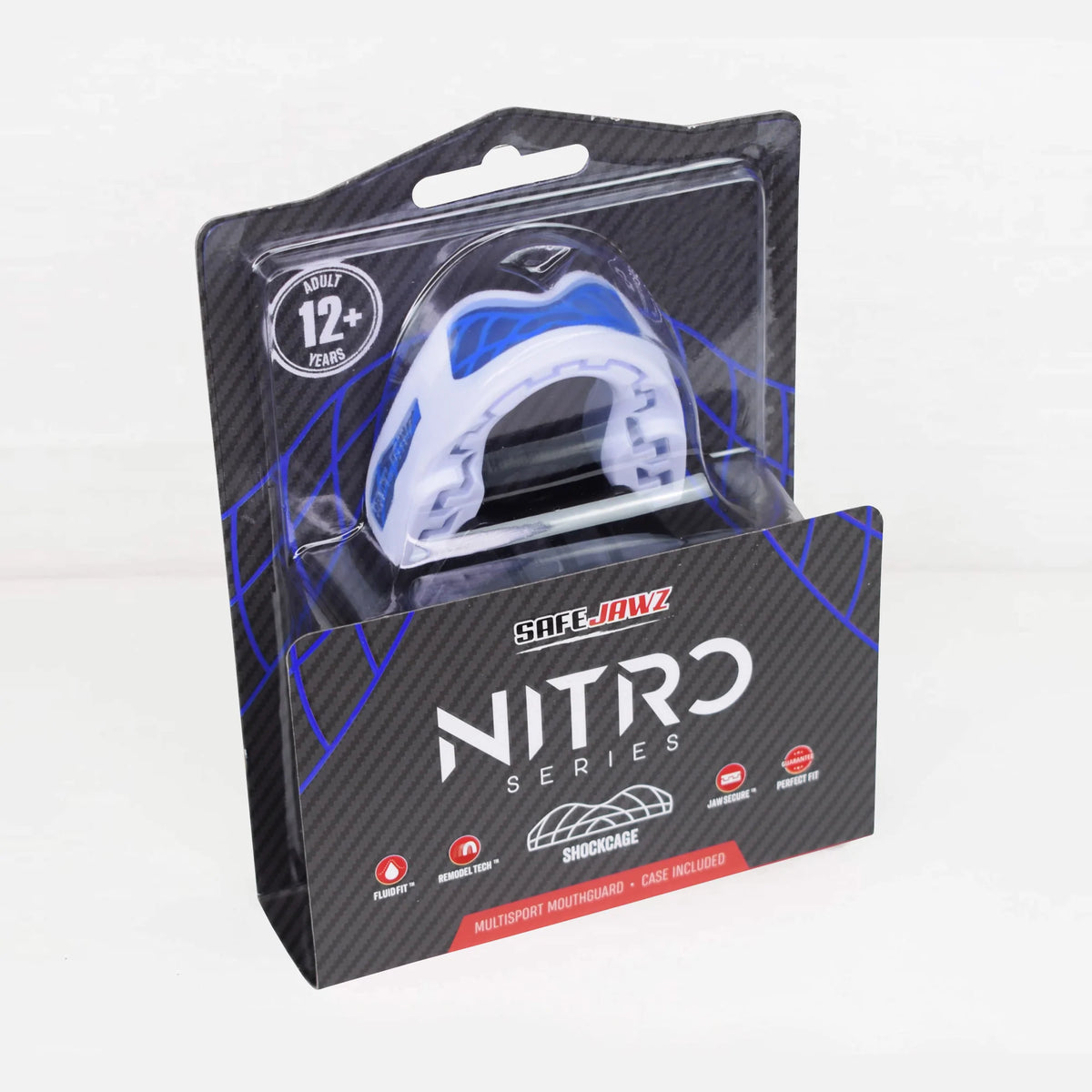 SAFEJAWZ Nitro Series Self Fit Mouthguards - White
