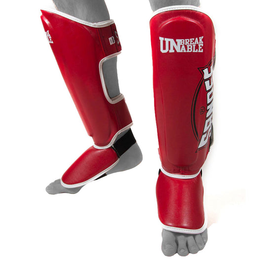 Sandee Kids Muay Thai Shin Guards - Red