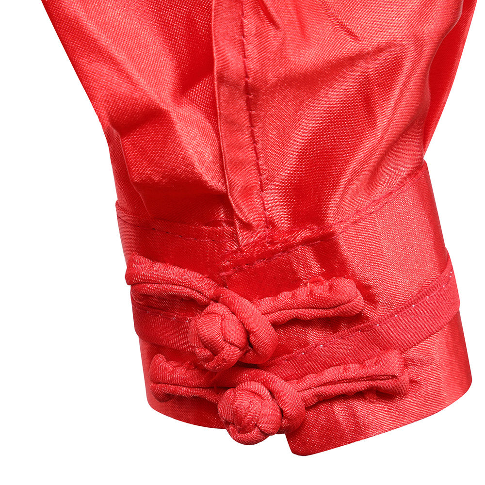 زي حريري للتاي تشي / الكونغ فو - أحمر