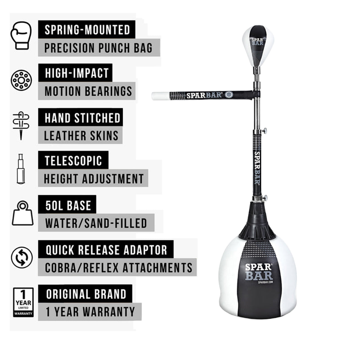 SPARBAR® PRO 7.0 - CLASSIC EDITION - White/Black