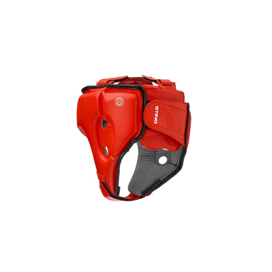 Sting Competition Approved Boxing Open Face Head Guard 2:0 Red