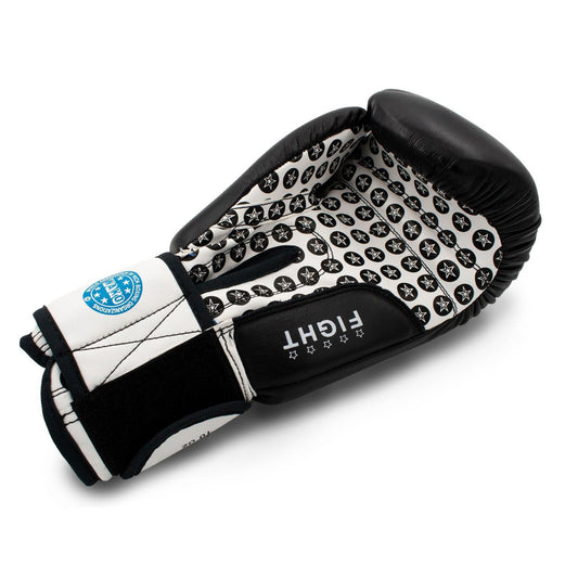 Top Ten Fight Boxing Gloves- Black ( Wako Approved )