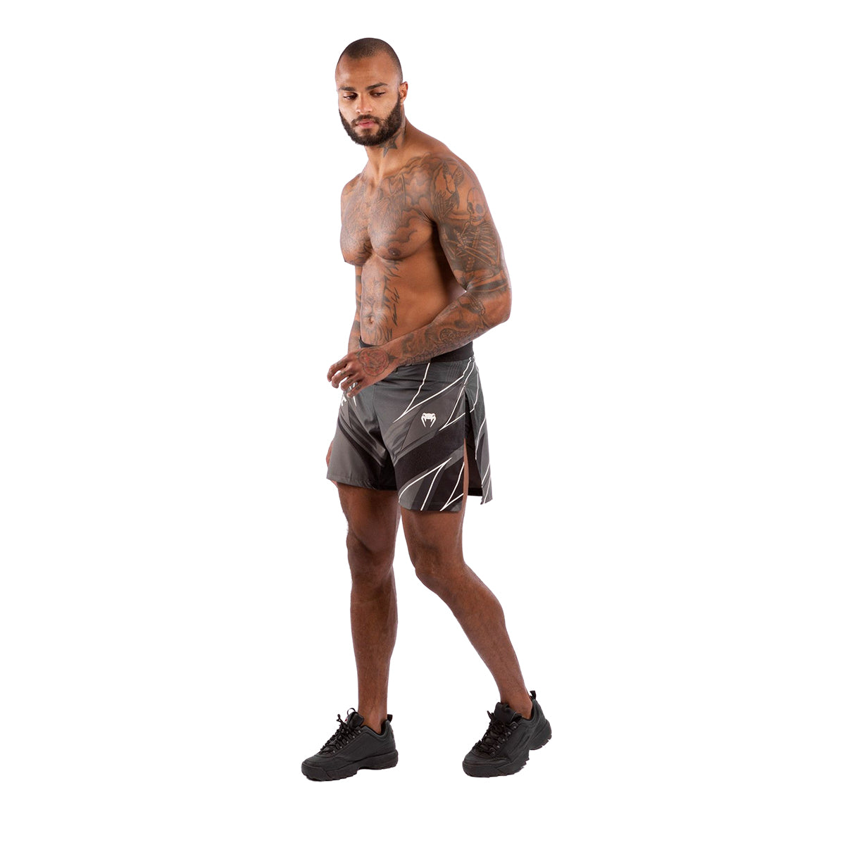 Venum x UFC Authentic Gladiator Mens Fight Shorts - Black/White
