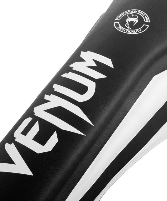 Venum Muay Thai Stand Up Elite Shin Guards - Black/White