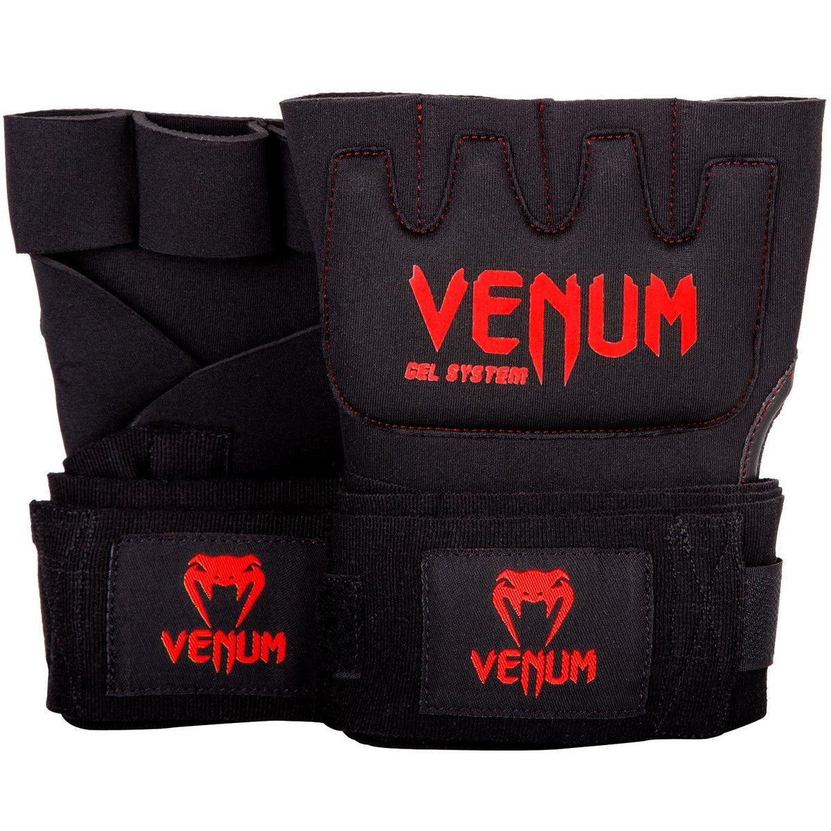 Venum MMA Contact Shock Gel Glove Hand Wraps - Black/White
