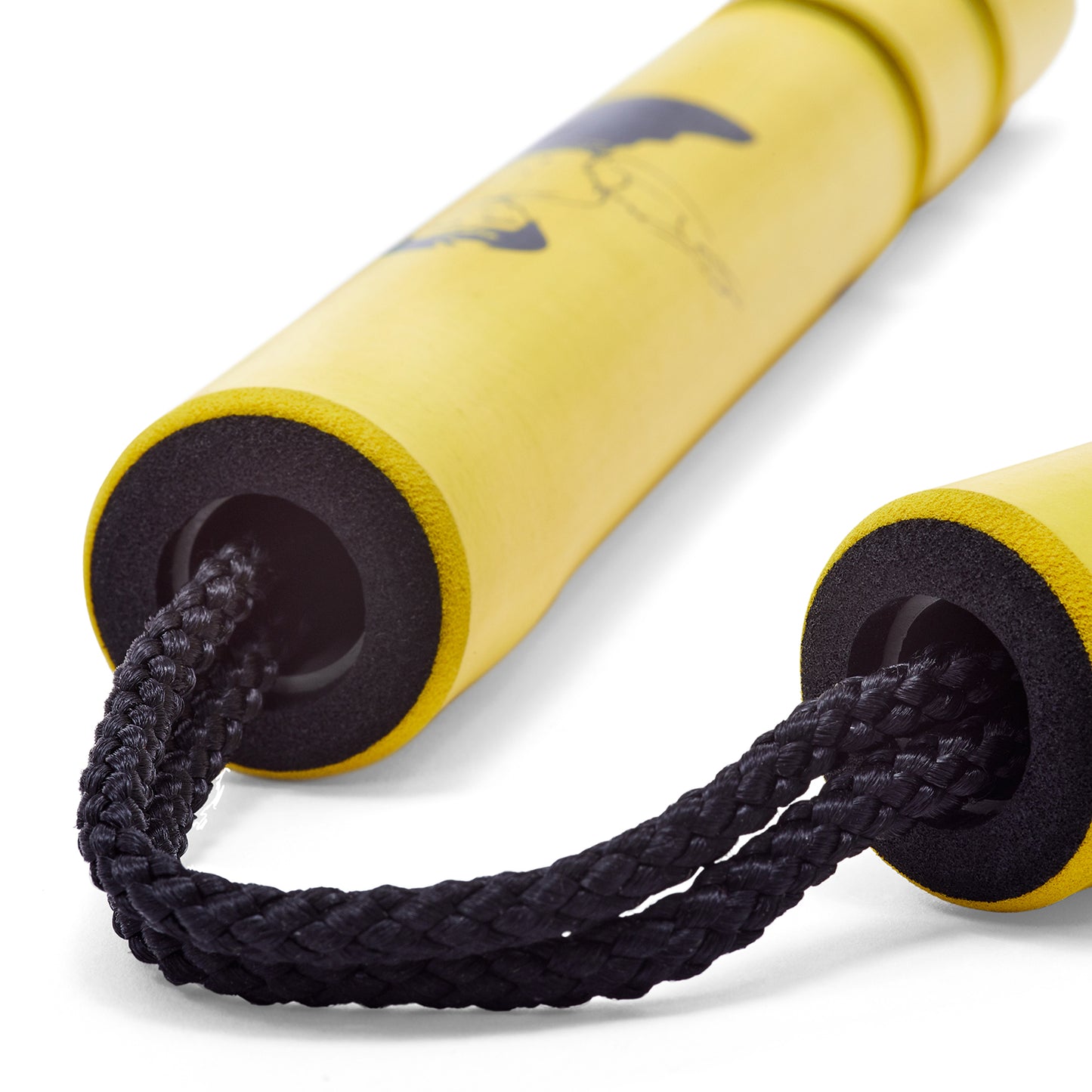 NR-020C: Game Of Death Yellow Bruce Lee Foam Nunchucks W/ Cord