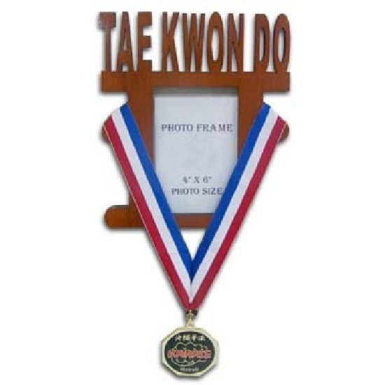 Wooden TKD Photo Frame Medal Display - (Item: 08448)