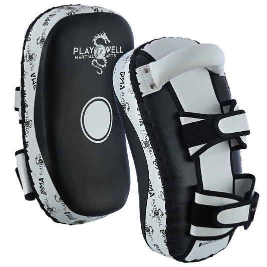 Playwell Elite "Logos V2" Leather Curved Thai Pad - Single
