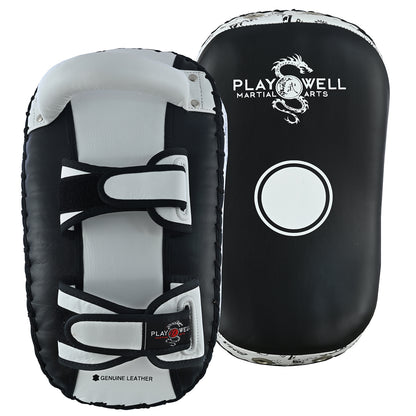 Playwell Elite "Logos V2" Leather Curved Thai Pad - Single