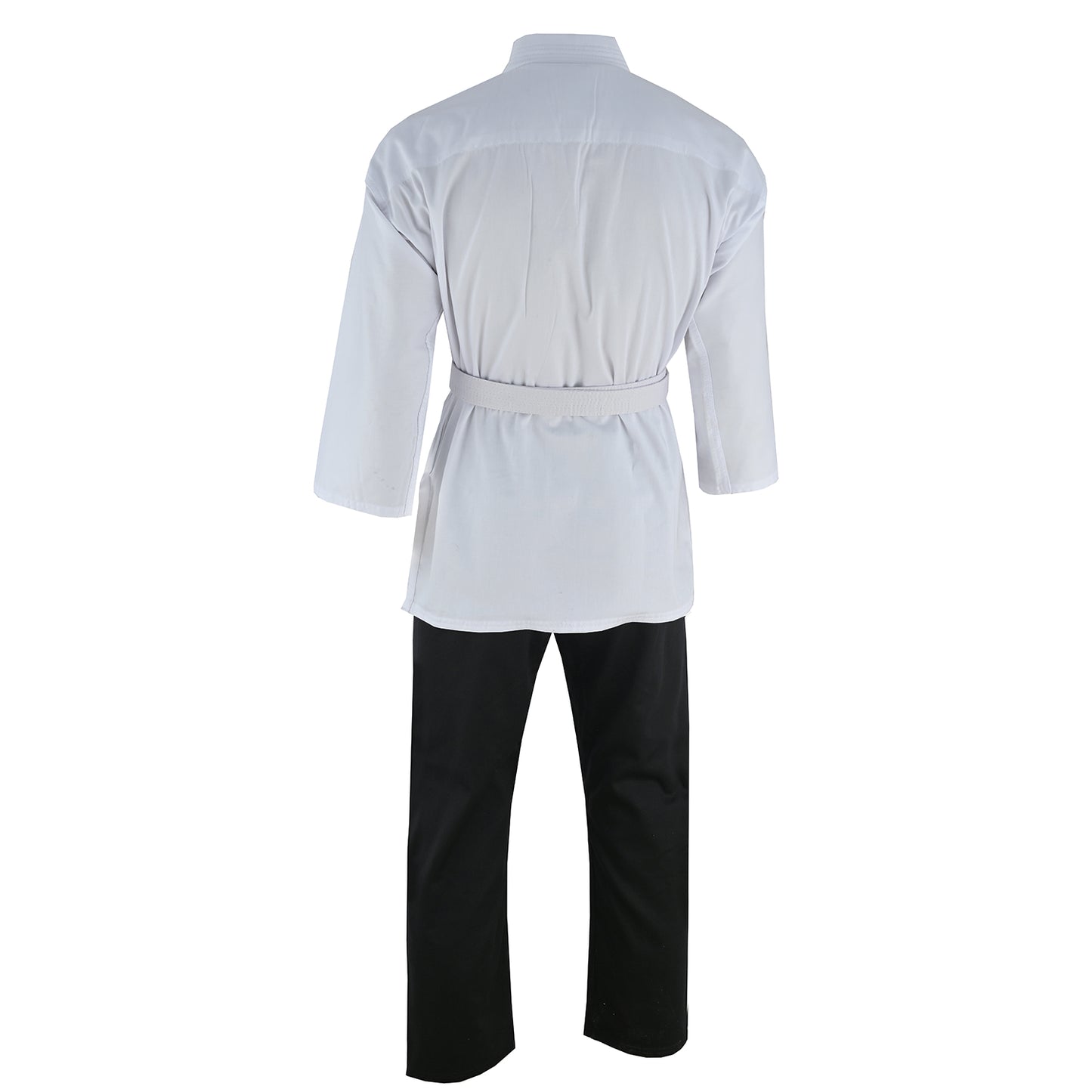 Karate Uniform Mixed Childrens: White / Black Trousers - SALE