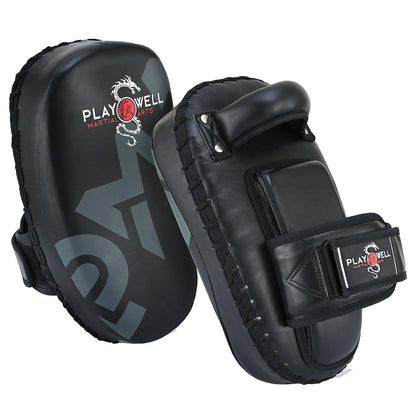 Playwell "STKP" Leather Curved Thai Pad - Pair