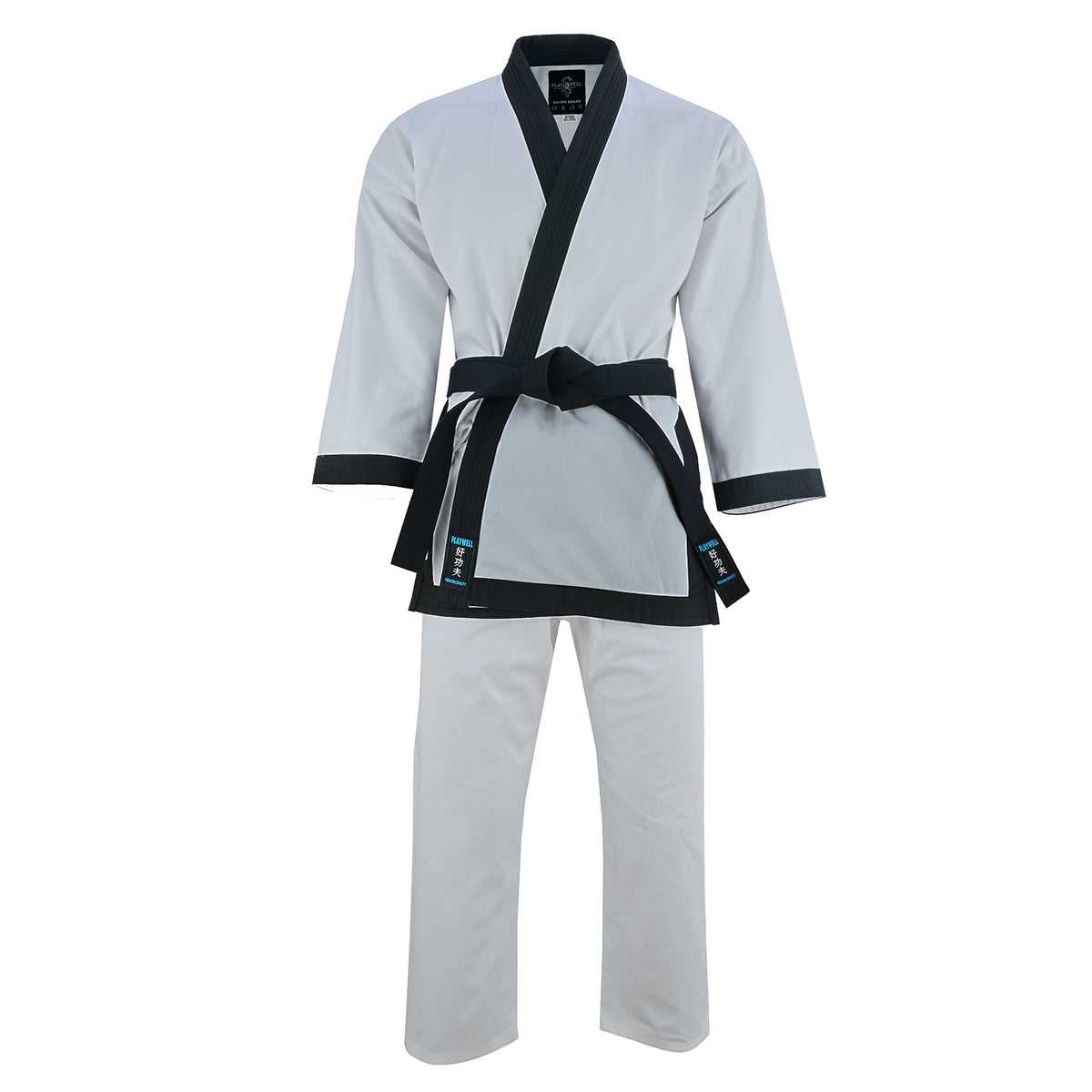 Tang Soo Do Adults Medium Weight 9oz Black Trim Uniform  - SALE