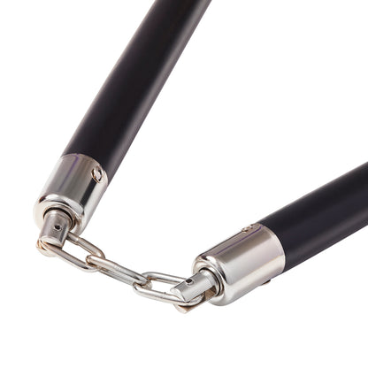 Competition Wooden Speed Nunchucks Chain 11" - Black