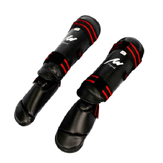 Semi Contact Kick Boxing Shin-Instep Guard - Black