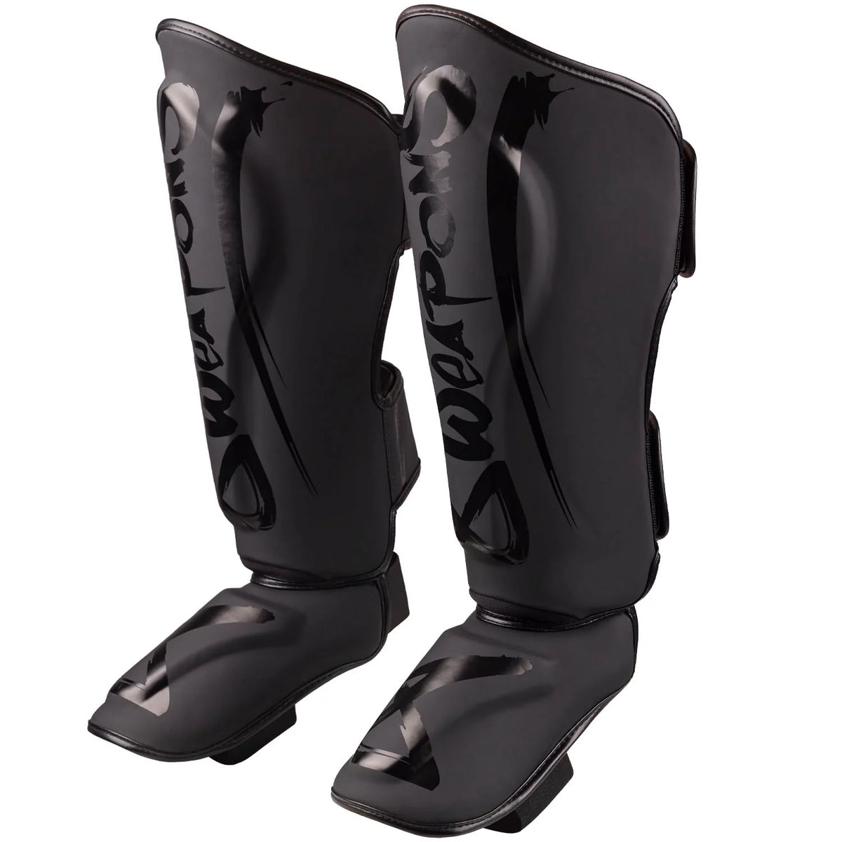 8 Weapons Unlimited 2.0 Muay Thai Shin Guards - Black/Black