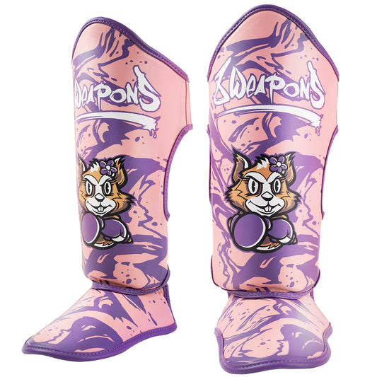 8 Weapons Kids Jenny Muay Thai Shin Guards