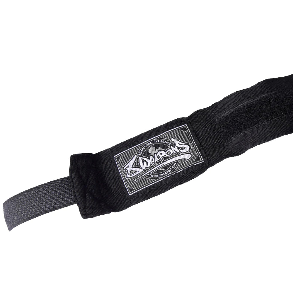 8 Weapons Semi Elastic 5M Hand Wraps - Black