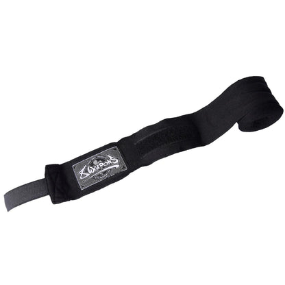 8 Weapons Semi Elastic 5M Hand Wraps - Black