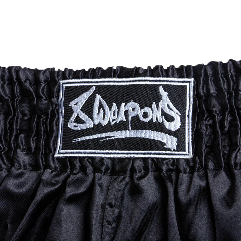 8 Weapons Strike Muay Thai Shorts - Black