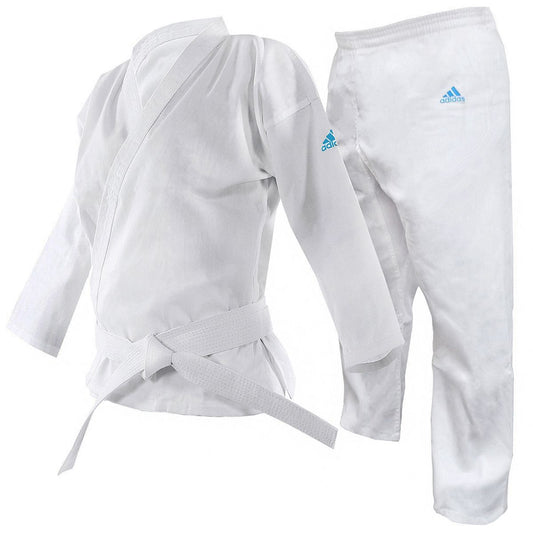 Adidas Adistart Kids Polycotton Karate Uniform 7oz - White