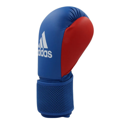 Adidas Kids Blue 6oz Mesh Boxing Gloves & Focus Mitts Set