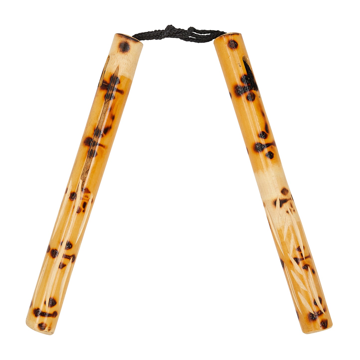 NR-070: Nunchaku Bamboo Tiger Cane / Skin W/ Cord