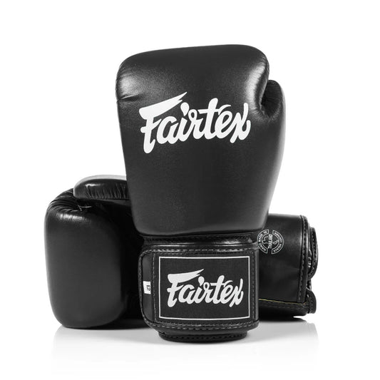 Fairtex BGV1C Black Universal Microfibre Boxing Gloves
