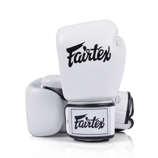 Fairtex BGV1C White Universal Microfibre Boxing Gloves