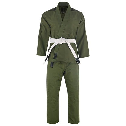 Playwell Adults Mens Pro Elite BJJ Jiu Jitsu Gi - Military Green