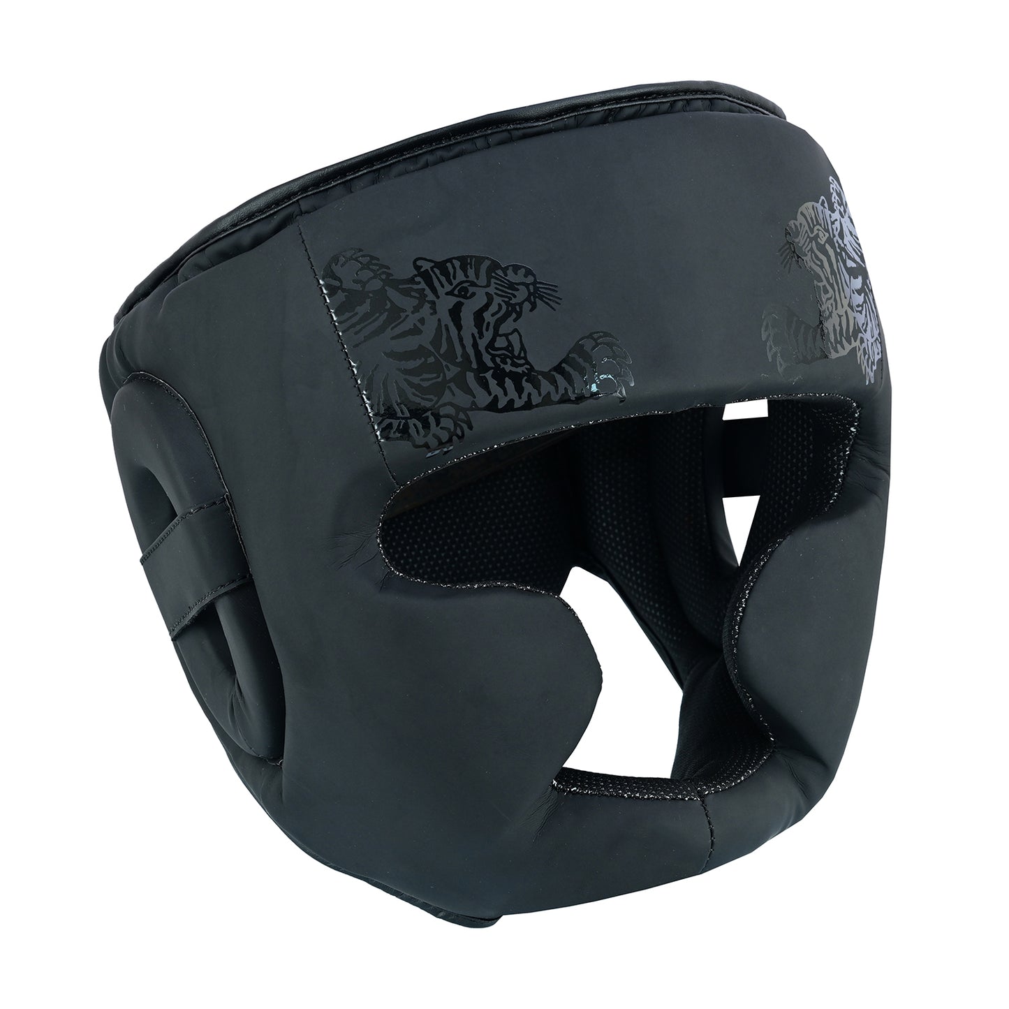 Muay Thai Boxing Twin Tiger Matte Black Head Guard