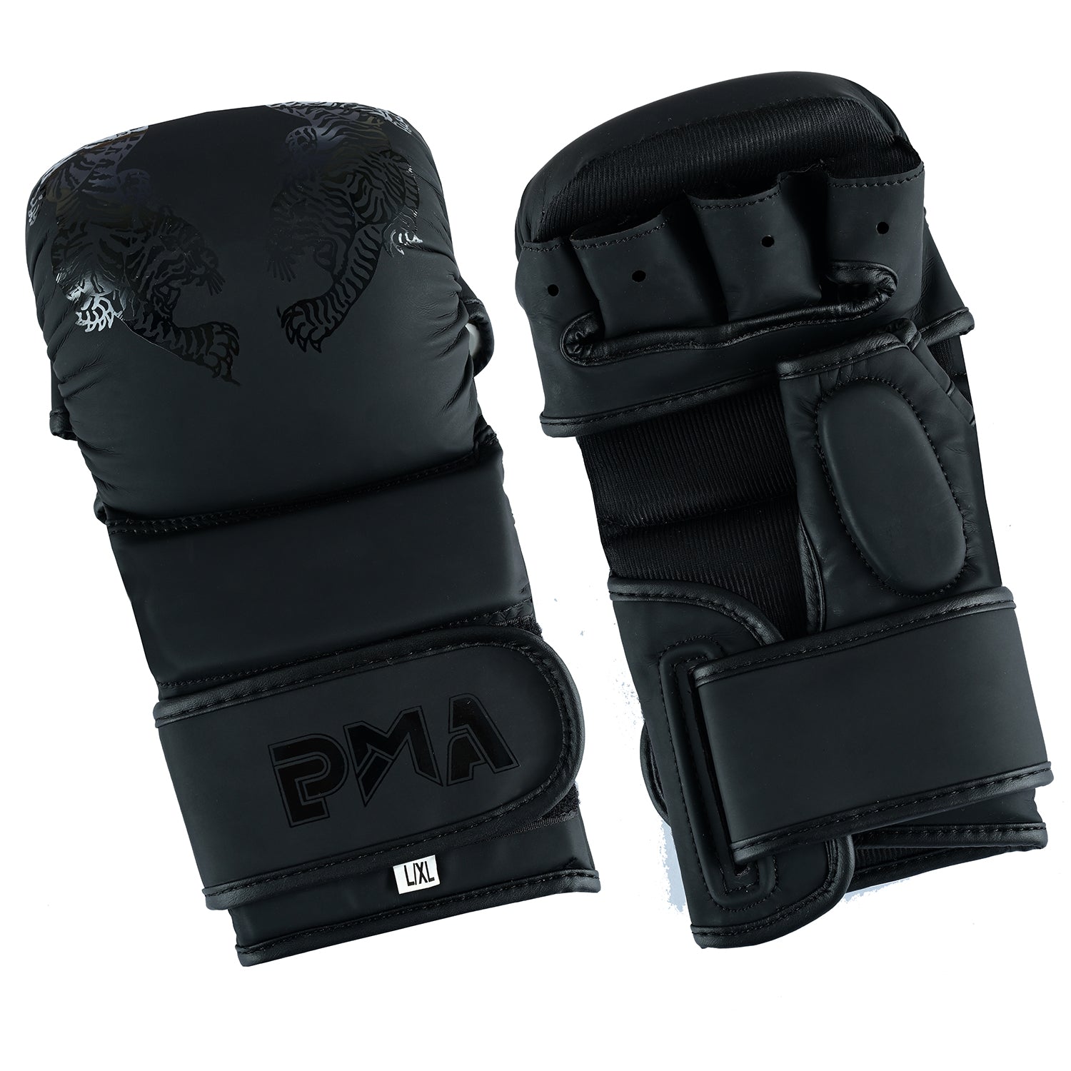 Playwell MMA "Twin tiger" 7oz Sparring Gloves - Black