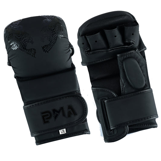 Playwell MMA "Twin tiger" 7oz Sparring Gloves - Black