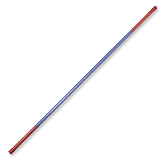 Graphite Bo Staff Straight 1pc - Blue/Red - 5FT  (60")