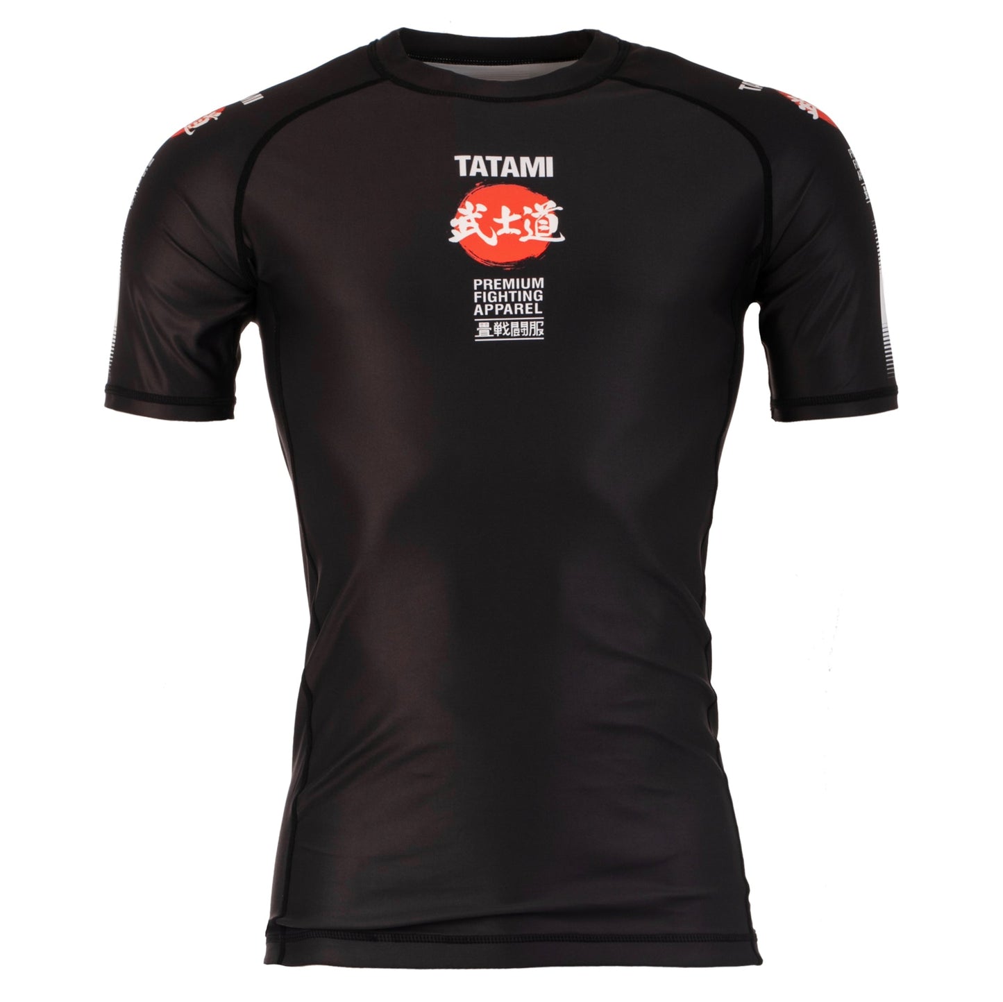 Tatami Black Bushido Short Sleeve Rash Guard