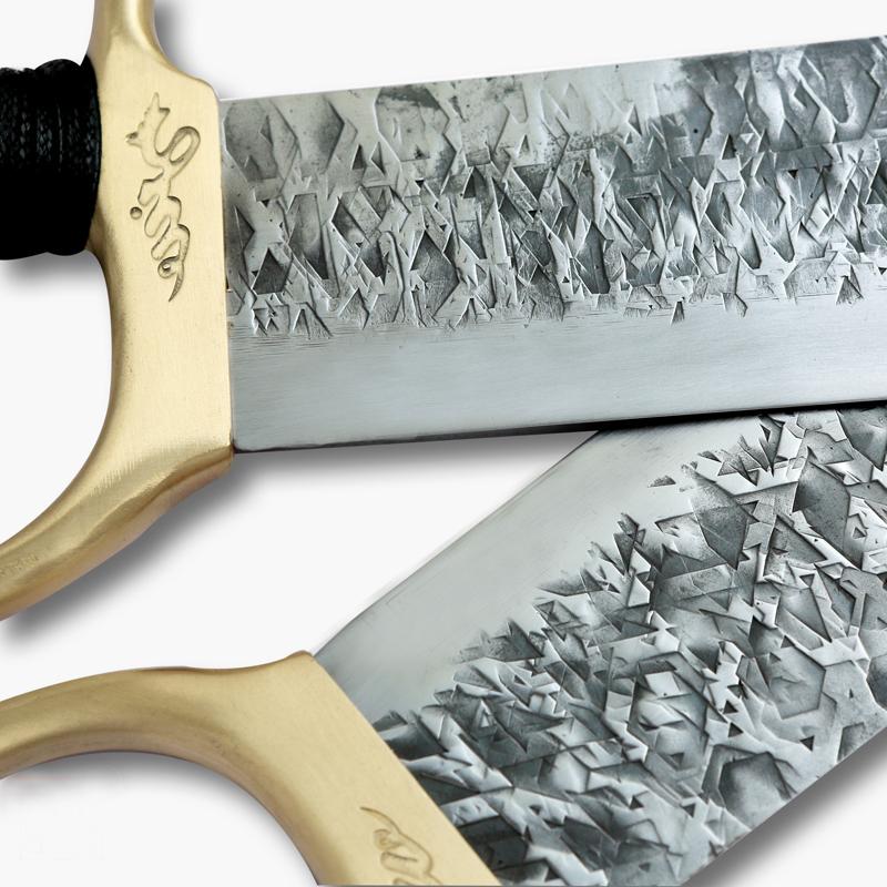 Masters Hand Forged Deluxe Blade Wing Chun Knives - LBK0176GDW