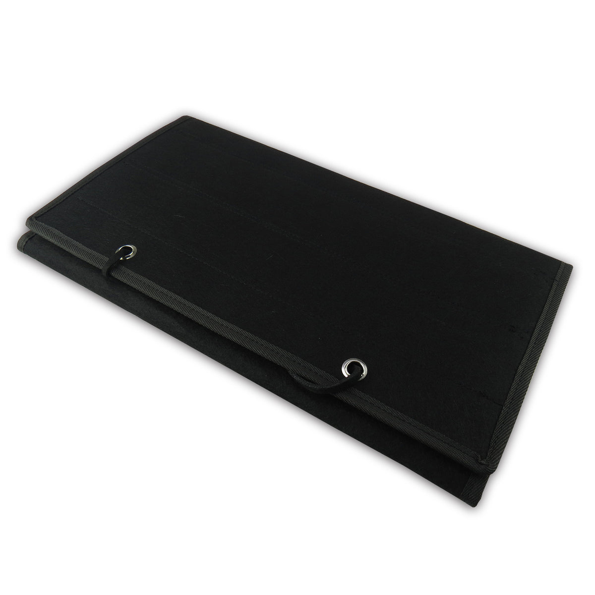 Standard Cloth Fabric Foldable Wall Mounted Belt Display - Black