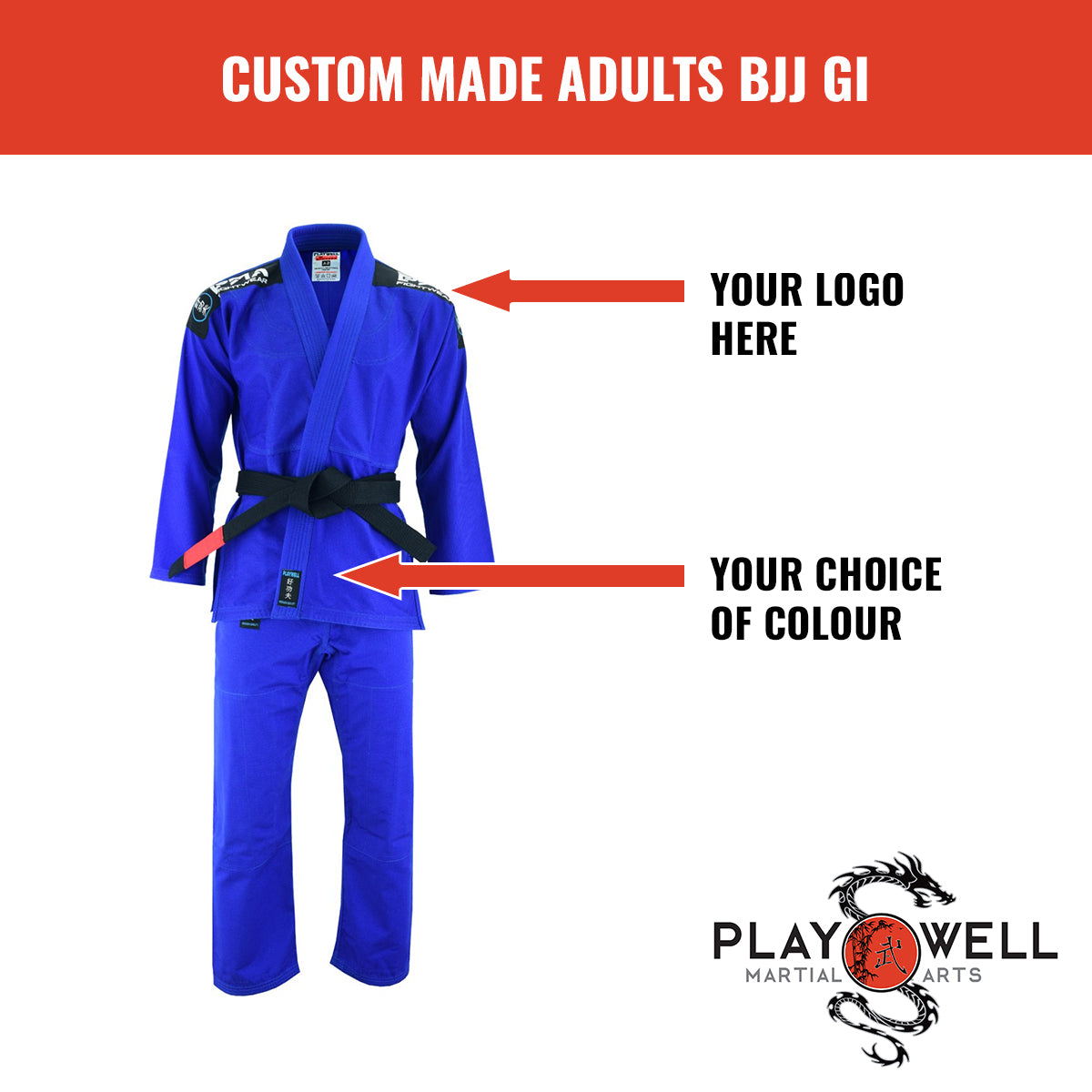 Custom Made Martial Arts BJJ Gis  - Your Logo