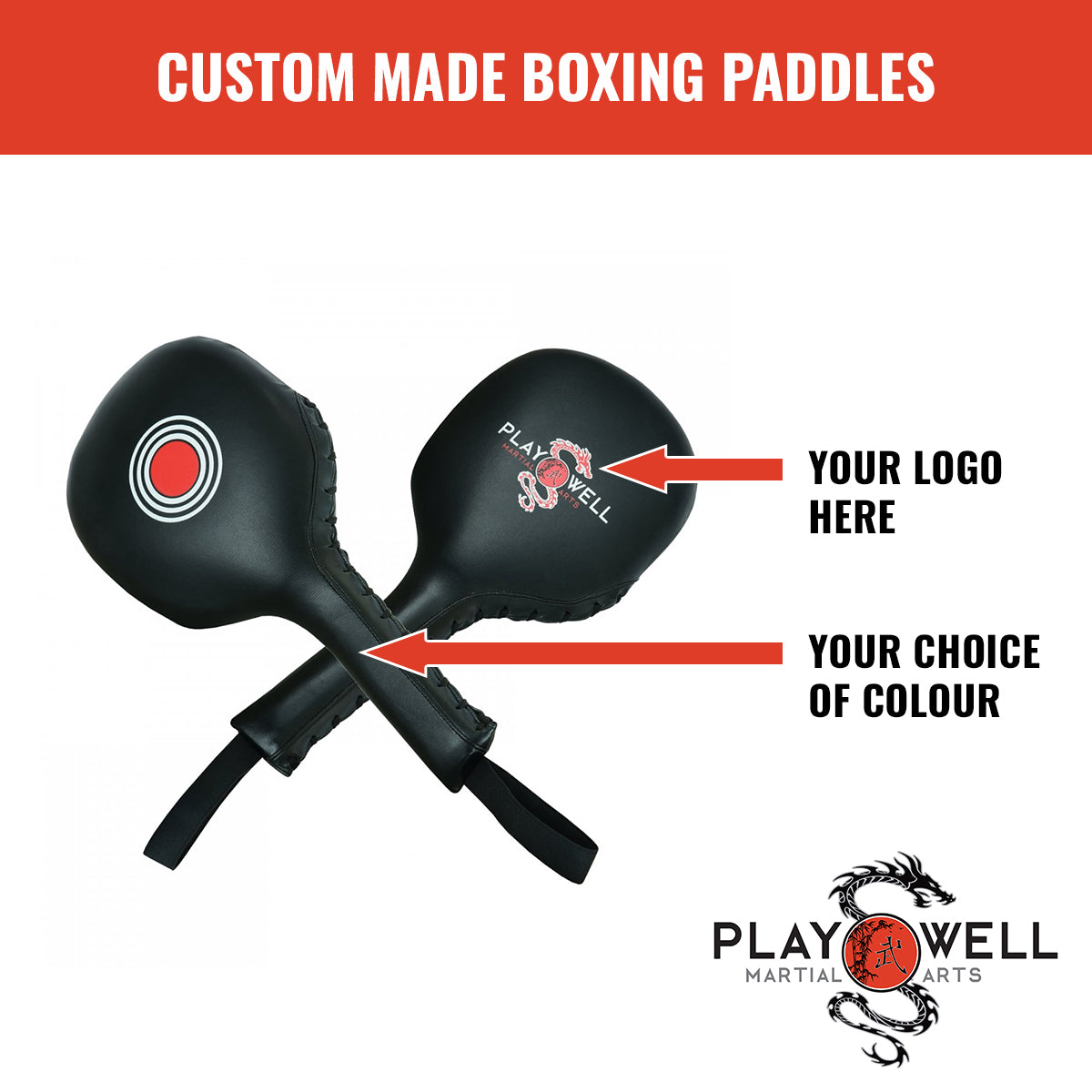 Custom Made Martial Arts Boxing Paddles   - Your Logo