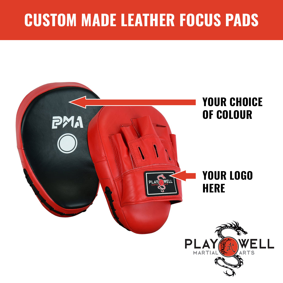 Custom Made Martial Arts Focus Pads   - Your Logo