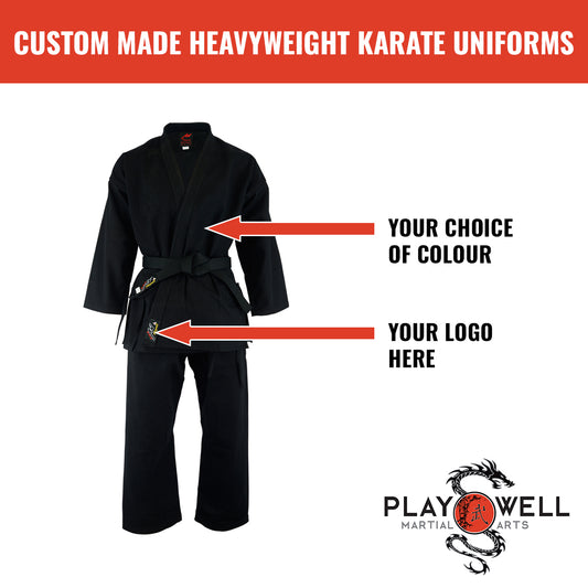 Custom Made Martial Arts Heavy Weight Uniforms   - Your Logo