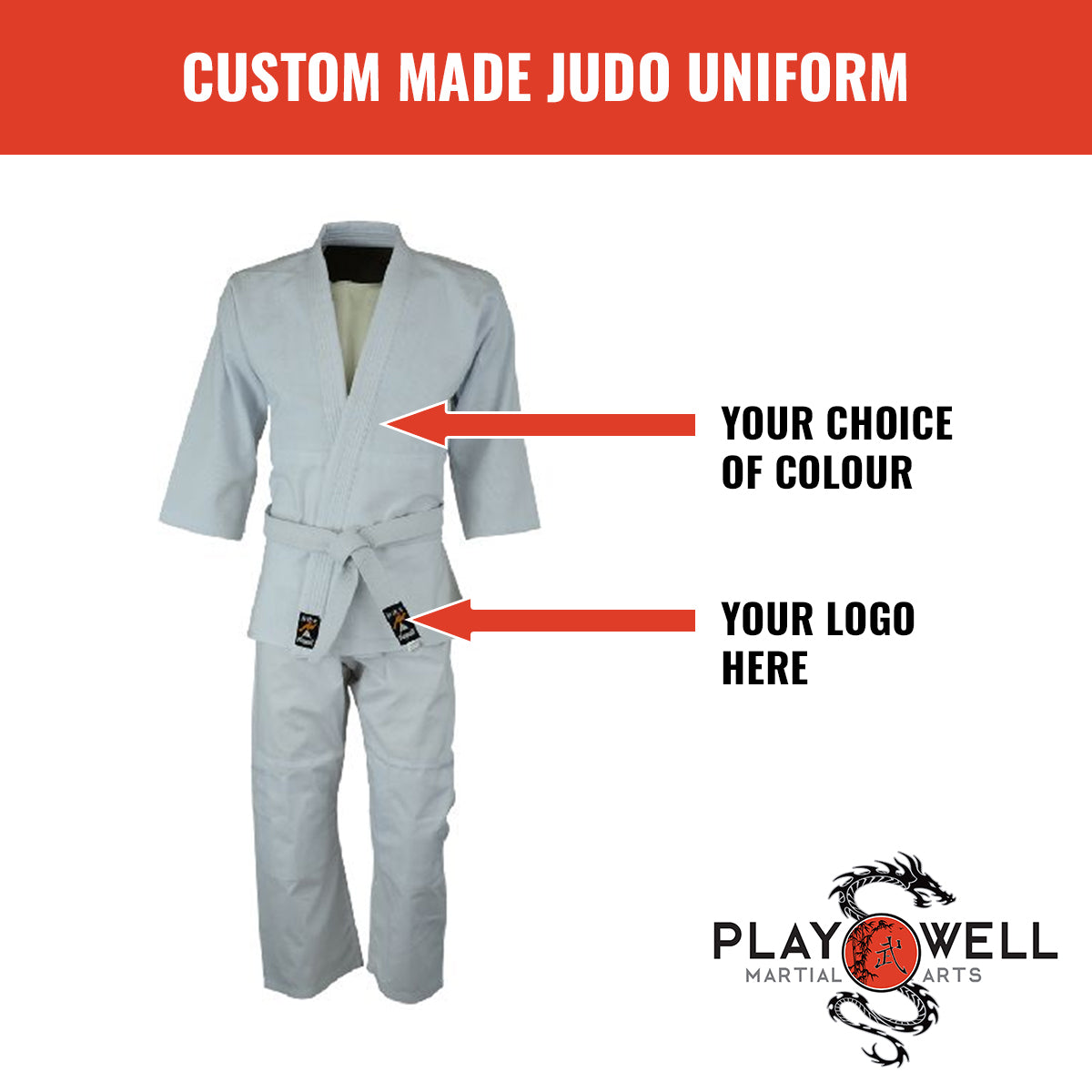 Custom Made Martial Arts Judo Uniforms  - Your Logo