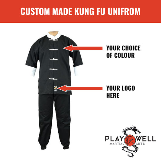 Custom Made Martial Arts Kung Fu Uniform   -  Your Logo