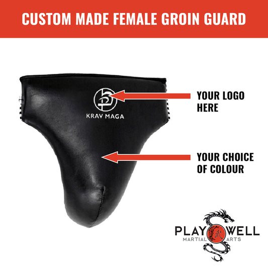 Custom Made Martial Arts Deluxe Male Groin Guards  - Your Logo